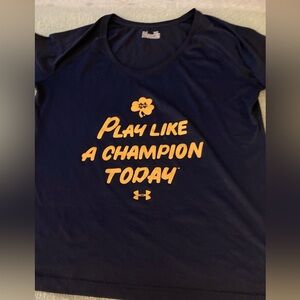 NOTRE DAME UNDER Armour ‘Play Like A Champion Today’ Women’s XL